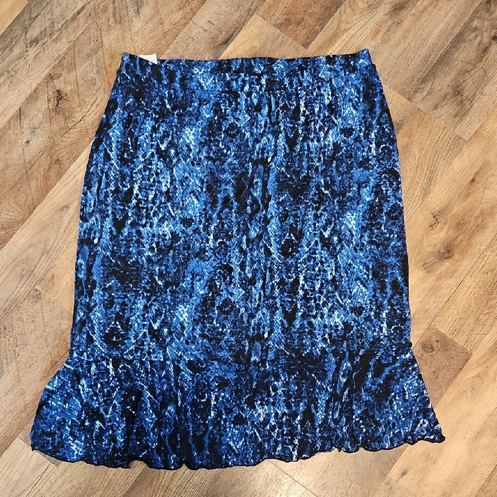 👗EVAN-PICONE Blue Patterned Women's Skirt